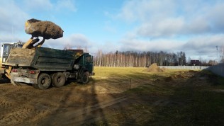 Во второй части посёлка началось строительство дорог