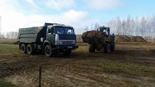 Во второй части посёлка началось строительство дорог